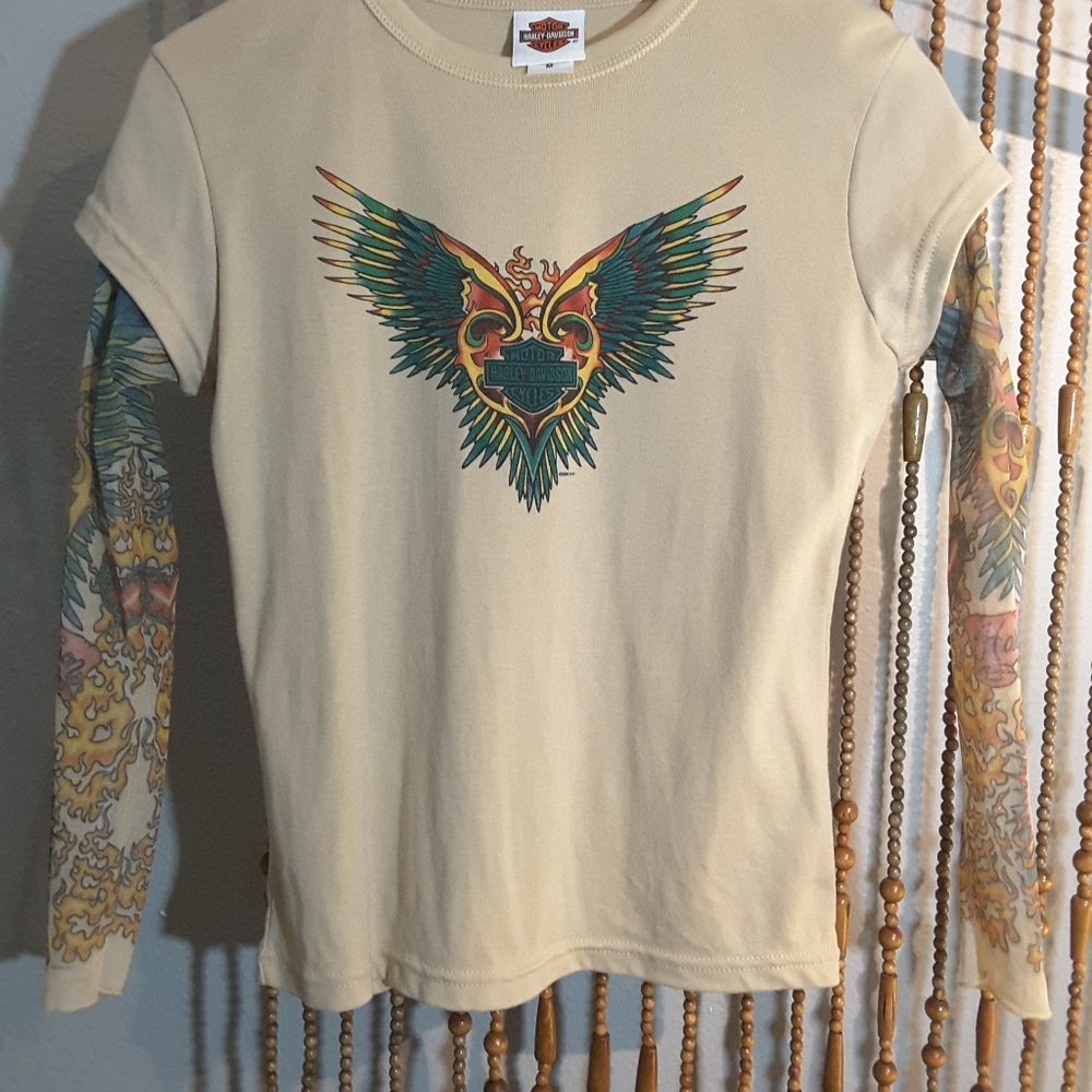 Harley Davidson tattoo sleeve top
